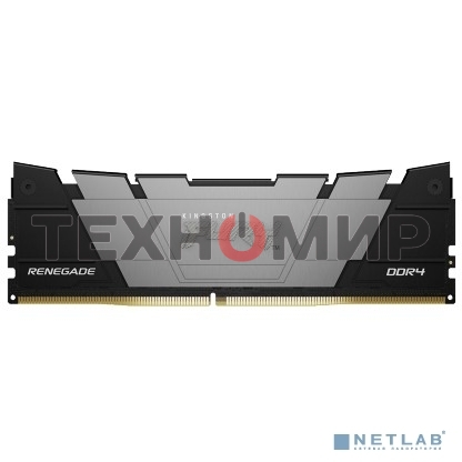 Оперативная память Kingston Fury Renegade, DDR4, 32GB (1x32GB), 3200MHz, CL16, DIMM, с радиатором, черный