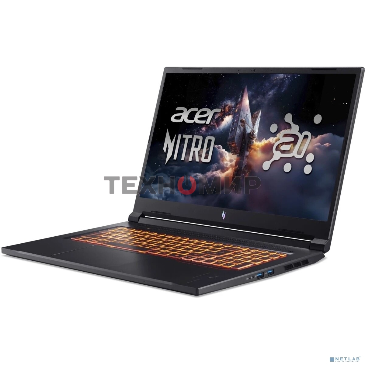 Ноутбук Acer Nitro V 17 AI ANV17-41-R9Q9 AMD Ryzen 7 260/16Gb/SSD 1Tb/RTX 5060 8Gb/17.3