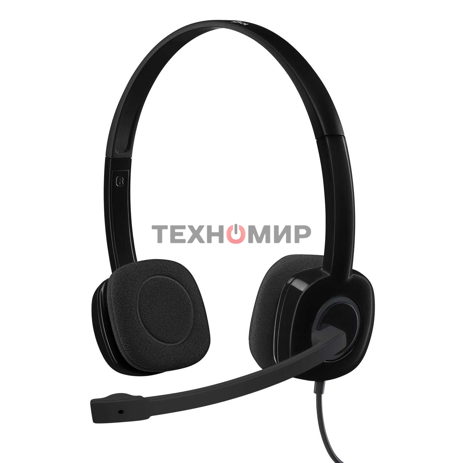 Гарнитура проводная Logitech Headset H151 Stereo черный