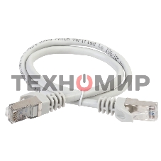 Коммутационный шнур (патч-корд) ITK PC01-C5EFL-1M, cat.5e FTP, LSZH, 1м, серый