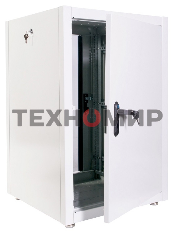Шкаф телекоммуникационный напольный ЭКОНОМ 18U (600 × 800) дверь стекло, дверь металл