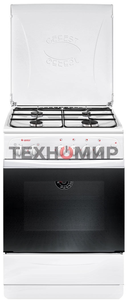 Плита газовая Gefest ПГ 1200 С5 белый, конфорок 4 шт, духовка 63 л, 60 см x 85 см x 60 см