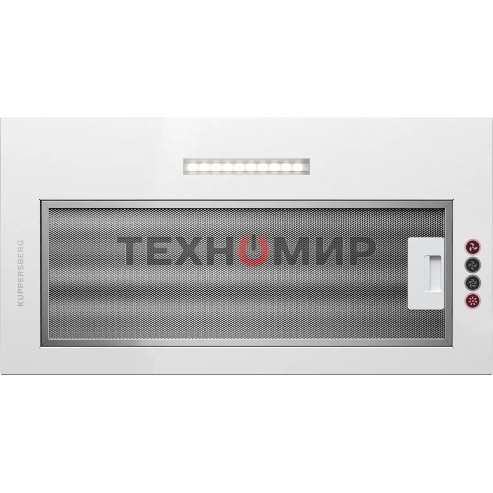 Вытяжка встраиваемая Kuppersberg Intouch 60 W белый, 54 см, 650 куб. м/ч, 41 дБ