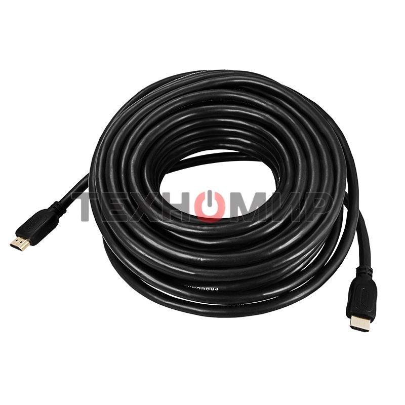 Шнур PROconnect HDMI - HDMI gold, 15М с фильтрами (PE bag)