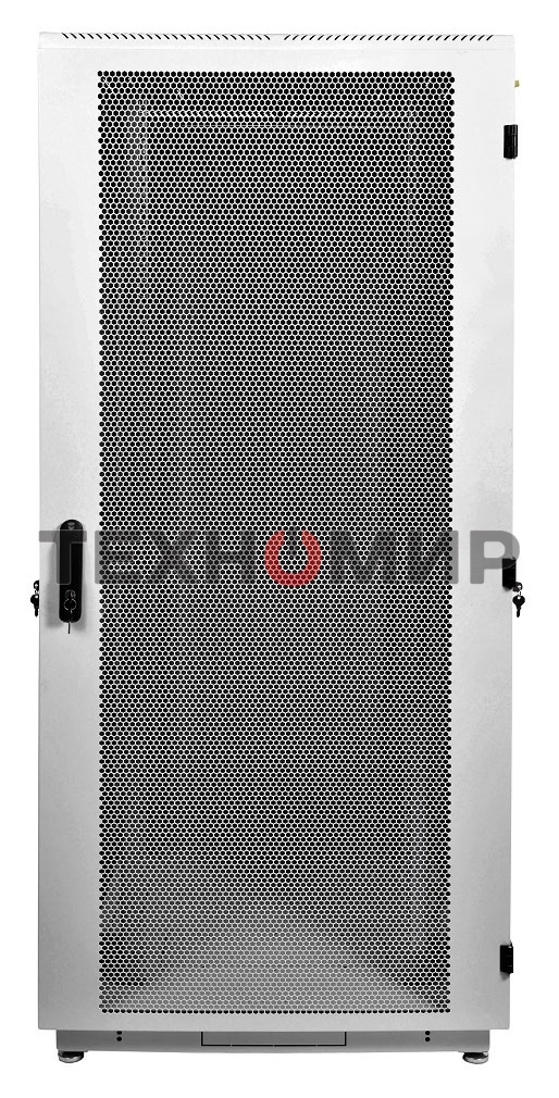 Шкаф телекоммуникационный напольный 42U (600x800) дверь перфорированная 2 шт. (3 места), ШТК-М-42.6.8-44АА