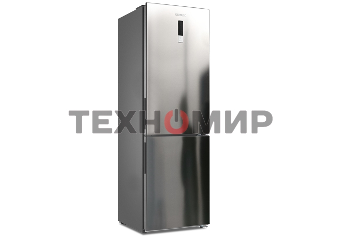 Холодильник Centek CT-1732 NF нержавеющая сталь двухкамерный 229/79л морозилка снизу, No Frost