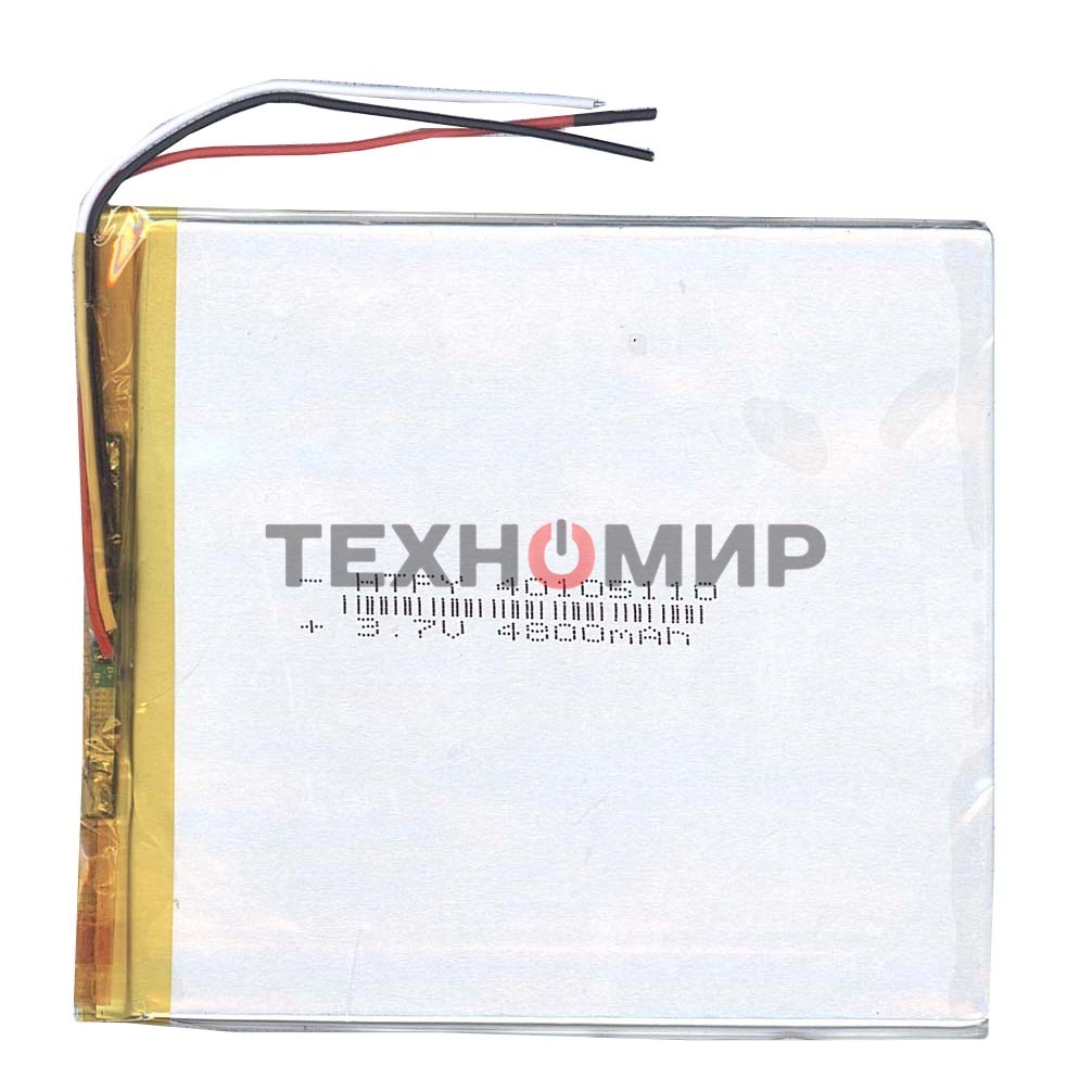 Аккумулятор Li-Pol (батарея) 3x105x110мм 3pin 3.7V/4800mAh