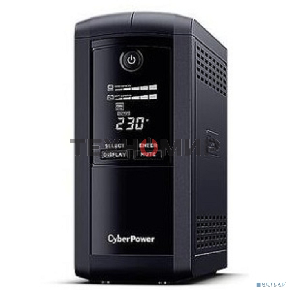 Источник бесперебойного питания CyberPower VP700ELCD Line-Interactive 700VA/390W USB/RS-232/RJ11/45 (4 EURO)
