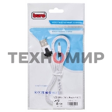Кабель USB2.0 Buro USB A (m)/microUSB (m) 1м (BHP MICROUSB 1M FLAT), белый