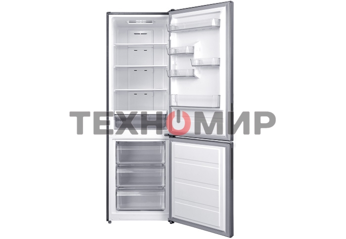 Холодильник Centek CT-1732 NF нержавеющая сталь двухкамерный 229/79л морозилка снизу, No Frost