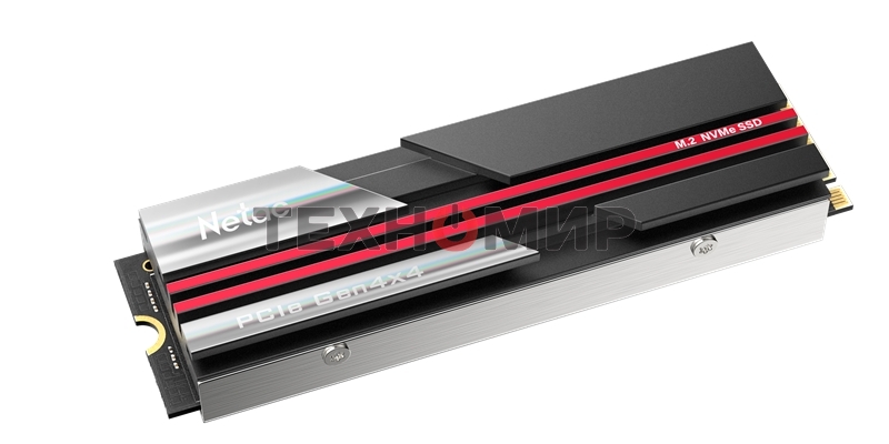 Накопитель SSD Netac NV7000, 2Tb, M.2 2280, PCIe 4.0 x4, NVMe, R/W 7200/6800, с радиатором