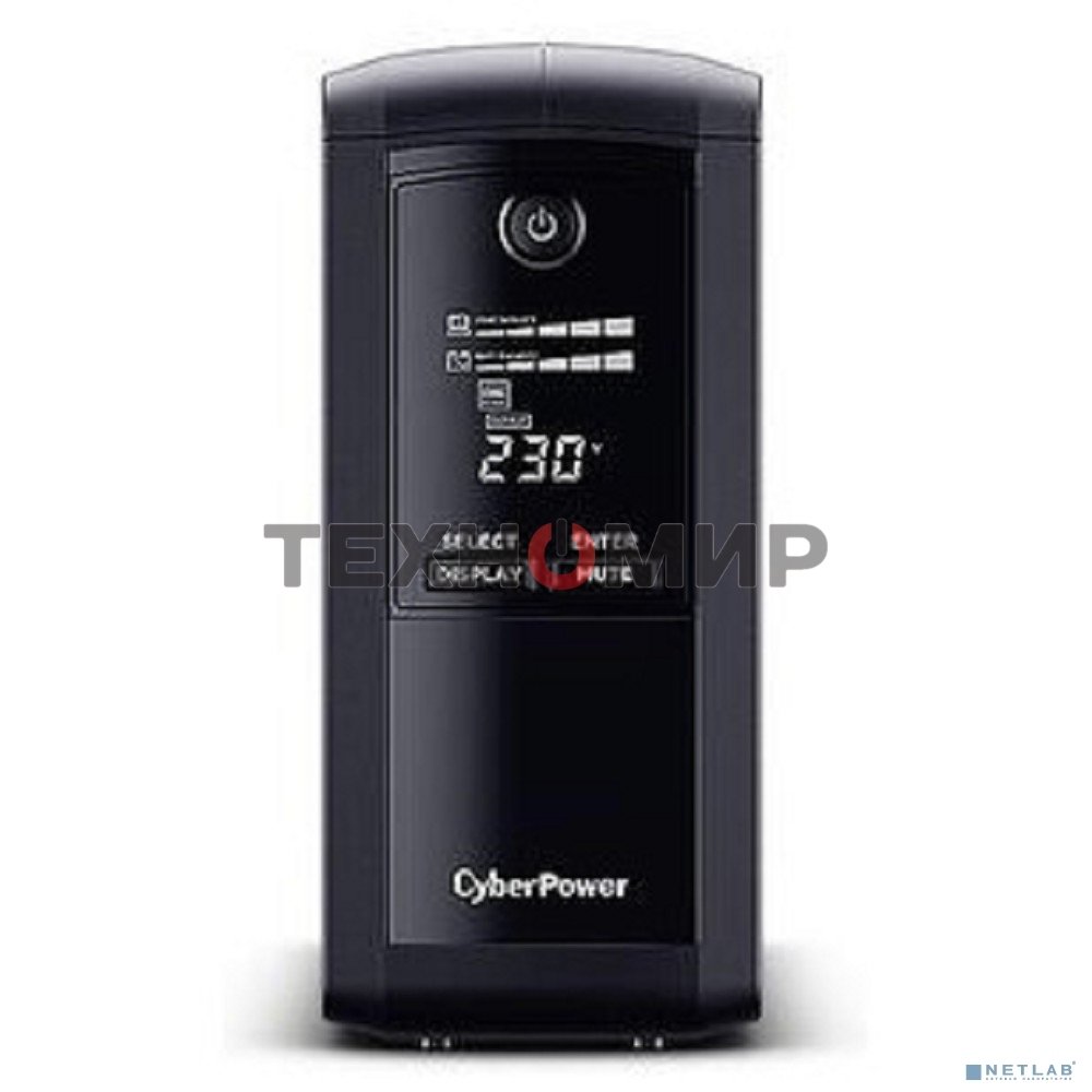 Источник бесперебойного питания CyberPower VP700ELCD Line-Interactive 700VA/390W USB/RS-232/RJ11/45 (4 EURO)