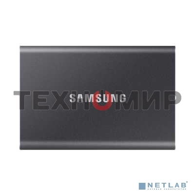 Внешний SSD Samsung T7, 2TB, USB 3.2 Gen 2 Type-C, R/W 1050/1000, титан