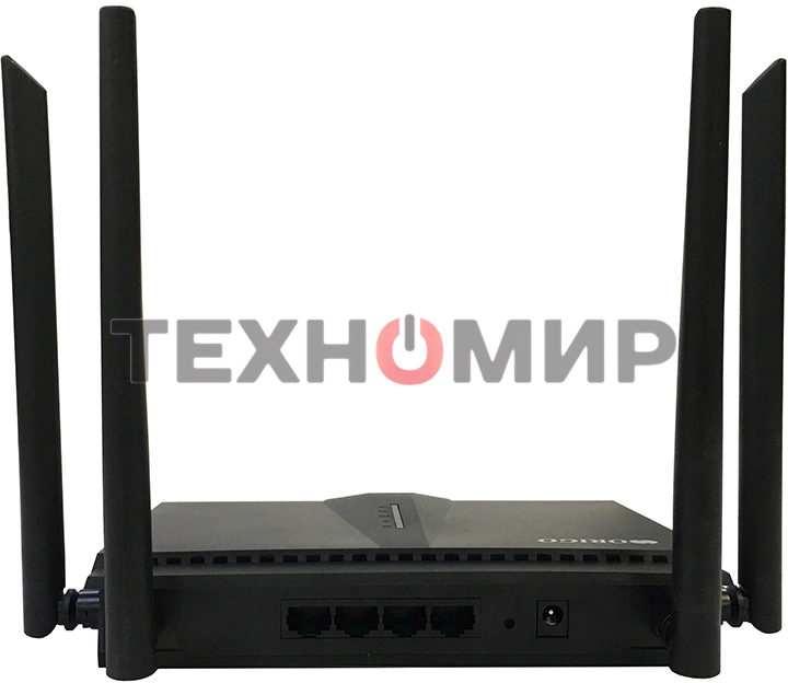 Двухдиапазонный Wi-Fi 6 маршрутизатор AX1800, 1x1000Base-T WAN, 3x1000Base-T LAN, 4 внешние антенны 5 dBi