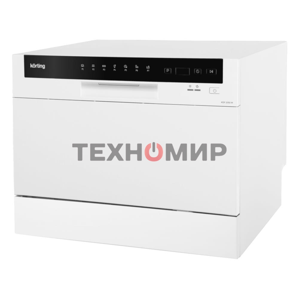 Посудомоечная машина Korting KDF 2050 W, белый, 55 см, 6 компл., 49 дБ, класс A+