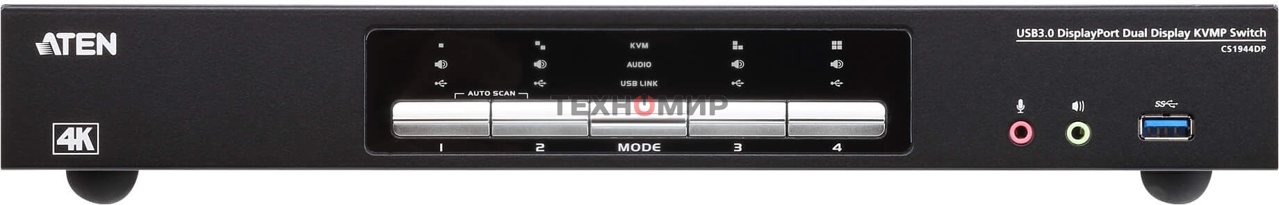 Переключатель-KVM USB 4PORT DUAL-DP CS1944DP-AT-G ATEN