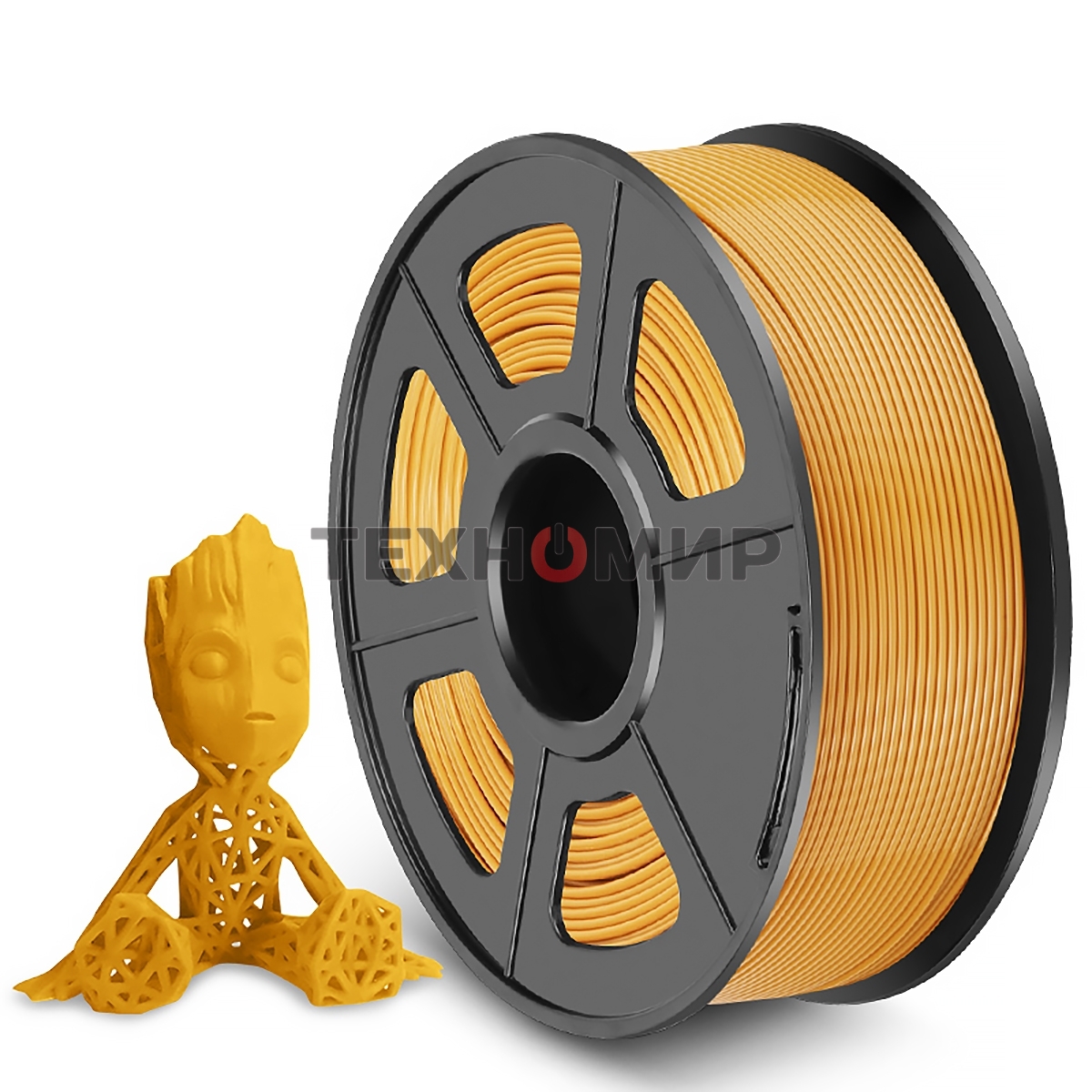 Филамент NVPrint PLA+ Gold для 3D печати диаметр 1.75мм длина 330 метров масса 1 кг
