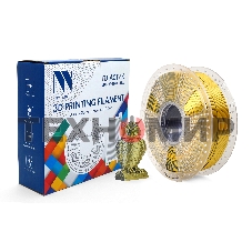 Филамент NVPrint Silk PLA+ Black/Gold для 3D печати диаметр 1.75мм длина 330 метров масса 1 кг