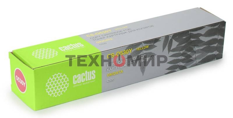 Картридж лазерный Cactus CS-O530Y желтый (5000 стр.) для OKI C530