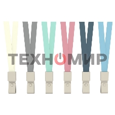 Шнур для пропуска Deli 8352blue 45х1 см нейлон синий (упак.: 12 шт) пластиковый пакет