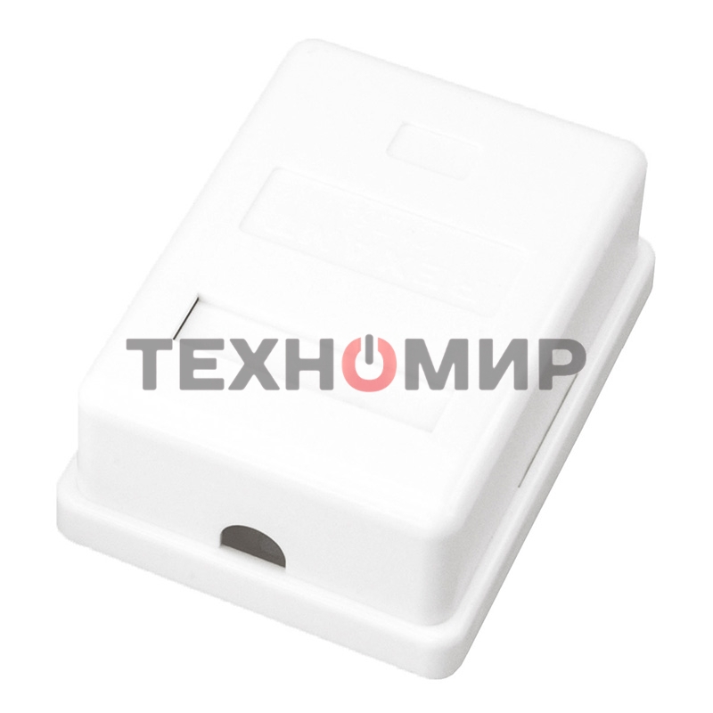 Розетка компьютерная Rexant 1-м ОП RJ45 CAT 5E бел.