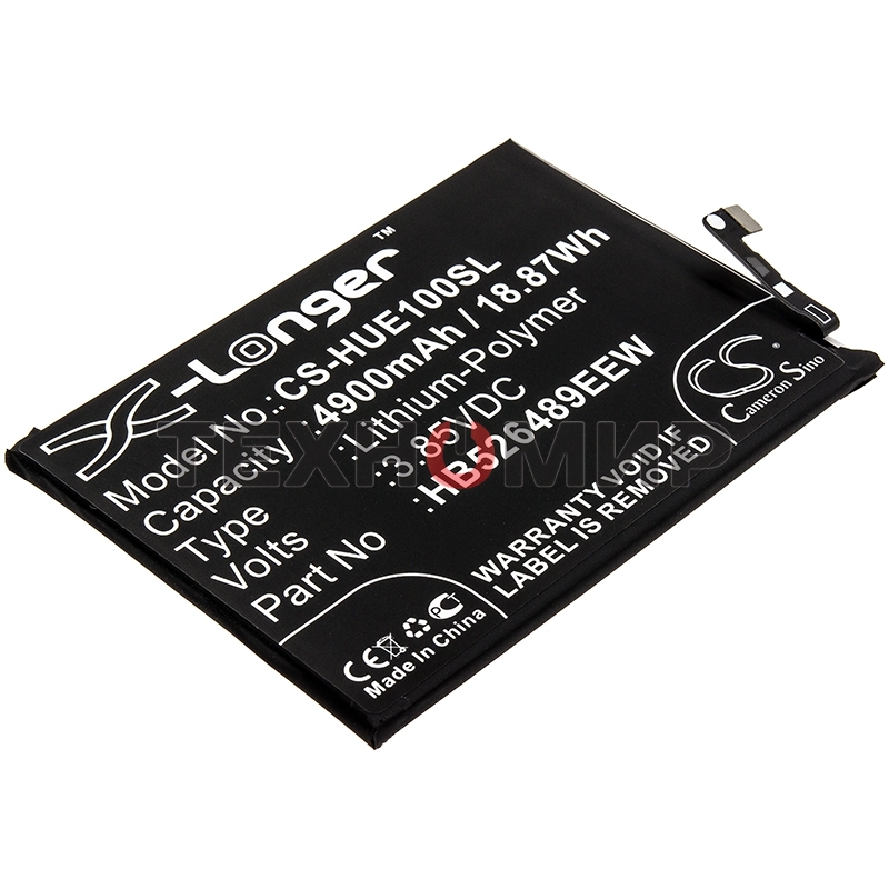 Аккумулятор CameronSino CS-HUE100SL HB526489EEW для Huawei Honor Play 9A,3.85V, 4900mAh, 18.87Wh