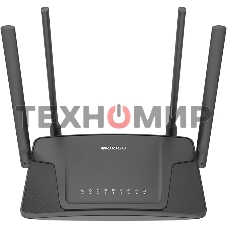 Двухдиапазонный Wi-Fi 6 маршрутизатор AX1500, 1x1000Base-T WAN, 3x1000Base-T LAN, 4 внешние антенны 5 dBi