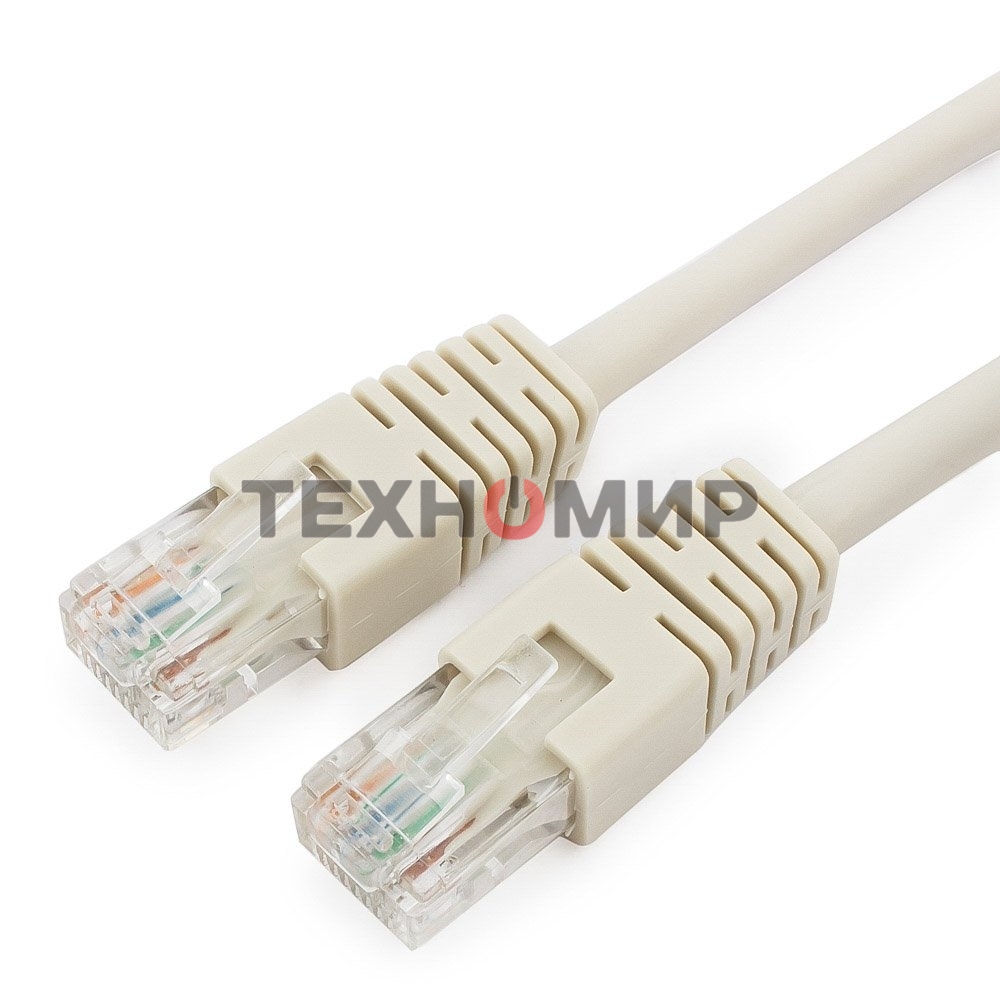 Патч-корд UTP Cablexpert cat.6, 0.5м, литой, многожильный, серый