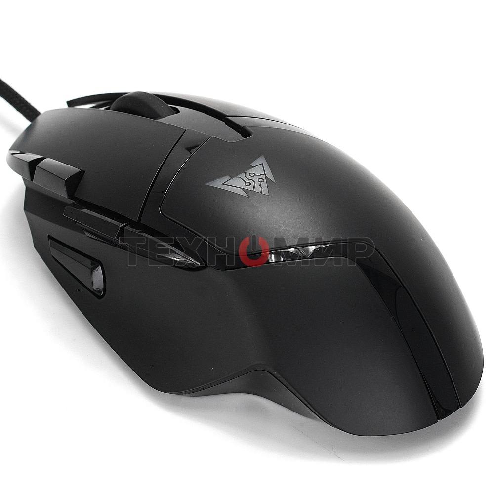 Мышь проводная Crown CMGM-901 черный, 4800 dpi, USB, кнопки - 8