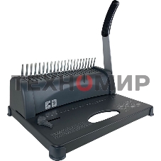 Переплетчик ГЕЛЕОС БП-12 на пластиковую пружину, А4, ручная перфорация 12 листов, переплет макс до 500 л., глубина перфорации 3,5-5,5 мм