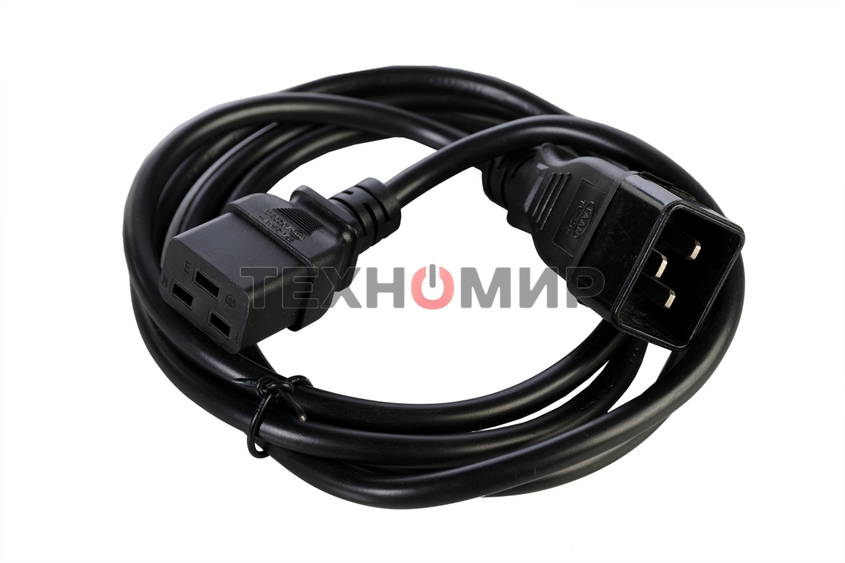 Шнур питания ЦМО С19-С20 R-16-Cord-C19-C20-1.8 (упак.:1шт) 1,8м