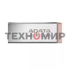 Флешка USB ADATA UR350 (UR350-128G-RSR/BG), 128Gb, USB 3.2, R/W 100/15, серебристый/коричневый