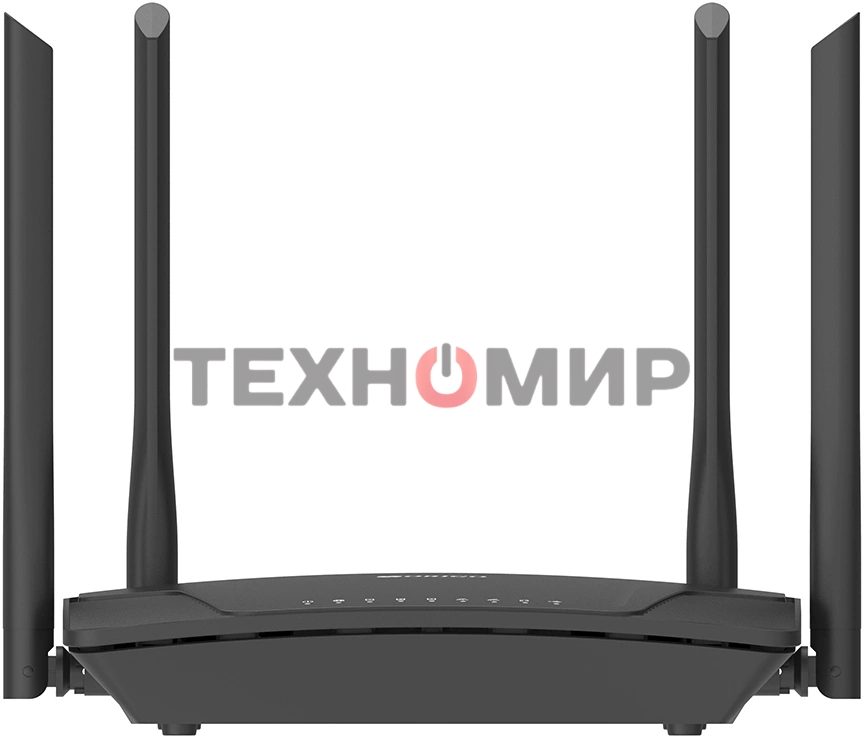 Двухдиапазонный Wi-Fi 6 маршрутизатор AX1500, 1x1000Base-T WAN, 3x1000Base-T LAN, 4 внешние антенны 5 dBi