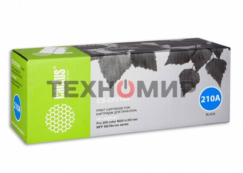Картридж лазерный Cactus CS-CF210A черный (1600 стр.) для HP LaserJet Pro 200 M251/M276