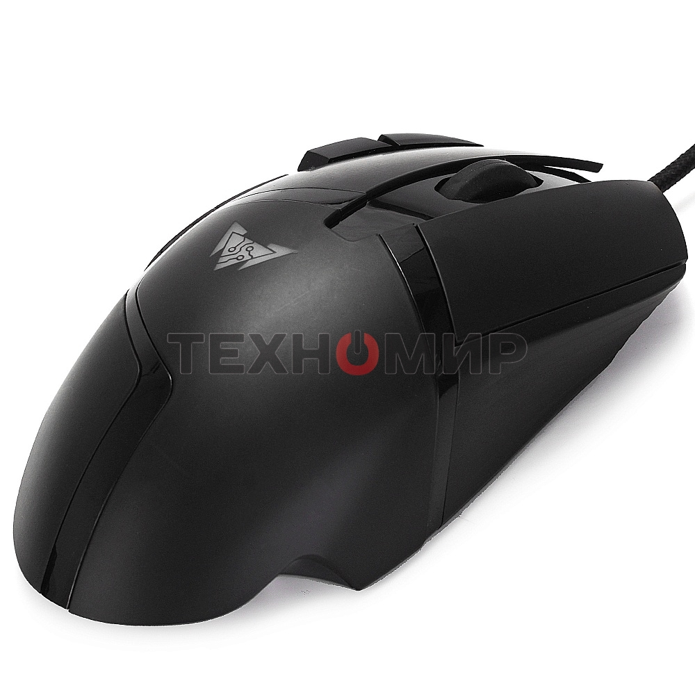 Мышь проводная Crown CMGM-901 черный, 4800 dpi, USB, кнопки - 8