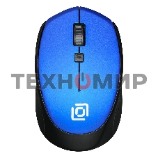 Мышь беспроводная Oklick 488MW синий/черный, 1600 dpi, радиоканал, USB, кнопки - 4