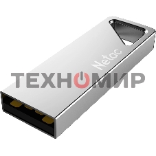 Флешка USB Netac U326 (NT03U326N-064G-20PN), 64Gb, USB 2.0, R/W 50/15, серебристый