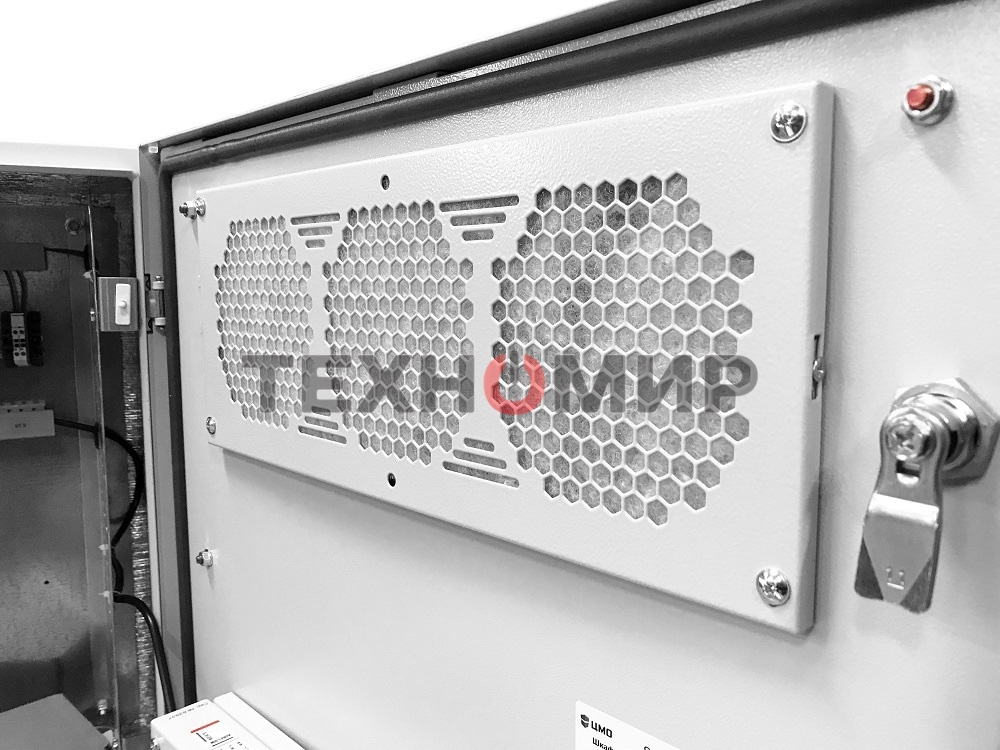 Шкаф уличный всепогодный укомплектованный настенный ЦМО ШТВ-Н, IP55, 15U, корпус: сталь, 760х600х330 мм (ВхШхГ), серый