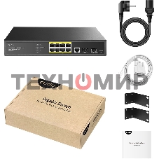Коммутатор Cudy GS2008PS2 (L2) 8x1 Гбит/с 2SFP 8PoE+ 120W управляемый