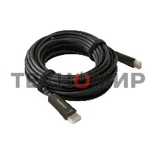 Кабель аудио-видео Digma HDMI 2.0 AOC HDMI (m)/HDMI (m) 20м. позолоченные контакты черный