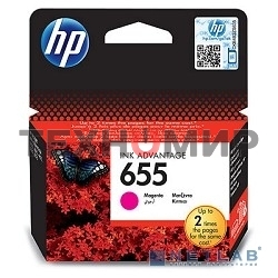 Картридж струйный HP 655 CZ111AE пурпурный для HP DJ IA 3525/4615/4625/5525/6525 (600 стр.)