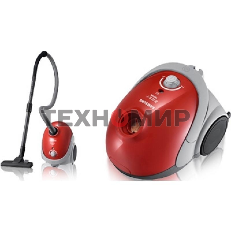 Пылесос Samsung VCC5251V3R 1800Вт, красный 410/1800 Вт, уборка сухая, пылесборник мешок, контейнер 2л