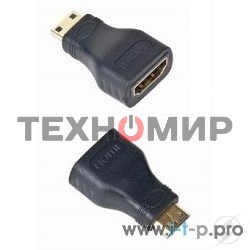 Переходник Gembird Переходник HDMI-miniHDMI 19F/19M, золотые разъемы, пакет