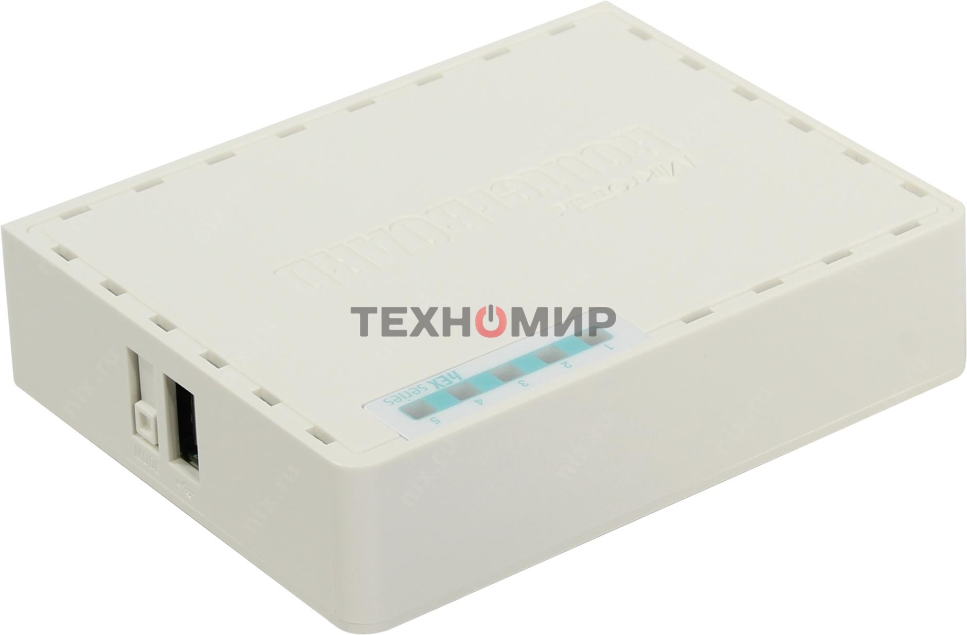 Роутер MikroTik RB750Gr3 hEX (RouterOS L4) with power supply and case 5 port 10/100/1000 гигабитный высокопроизводительный Ethernet