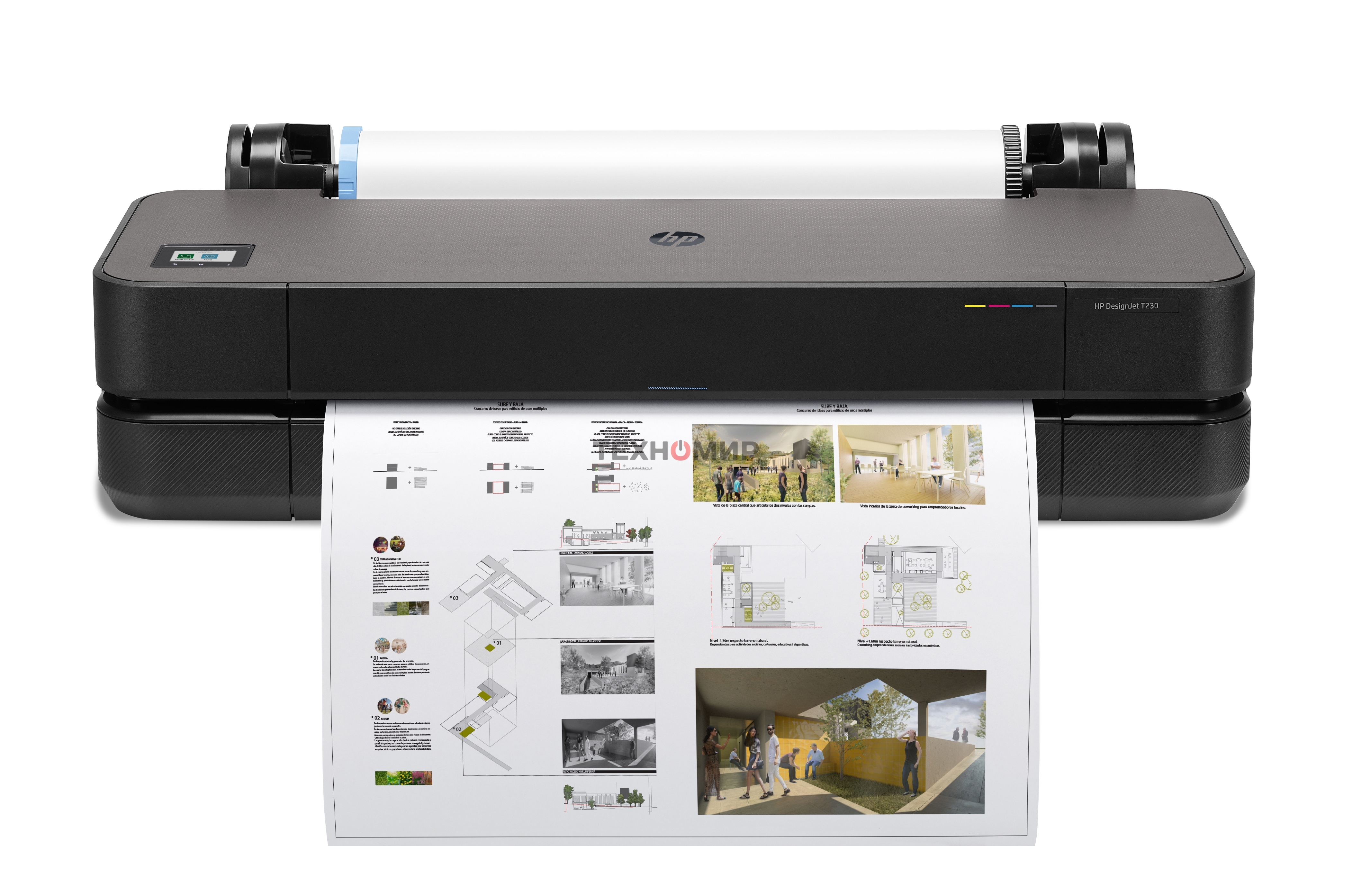 Плоттер струйный HP Designjet T230 (5HB07A), A1, 24