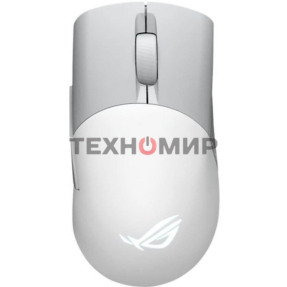 Мышь беспроводная/проводная ASUS ROG Keris Wireless AimPoint белый, 36000 dpi, радиоканал, Bluetooth, USB, кнопки - 5