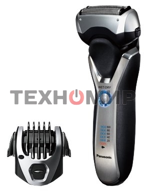 Электробритва сетчатая Panasonic ES-RT77-S520 реж.эл.:3 питан.:аккум. серебристый/черный