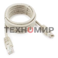 Патч-корд UTP Cablexpert PP6U-2M cat.6, 2м, литой, многожильный, серый