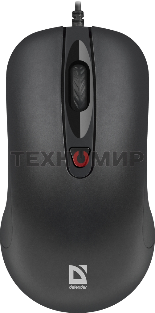 Мышь проводная Defender Classic MB-230 черный, 1600 dpi, USB, кнопки - 4