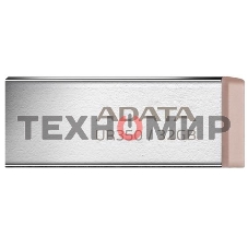 Флешка USB ADATA UR350 (UR350-32G-RSR/BG), 32G, USB 3.2, R/W 100/15, серебристый/коричневый
